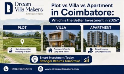 Plot vs Villa vs Apartment in Coimbatore