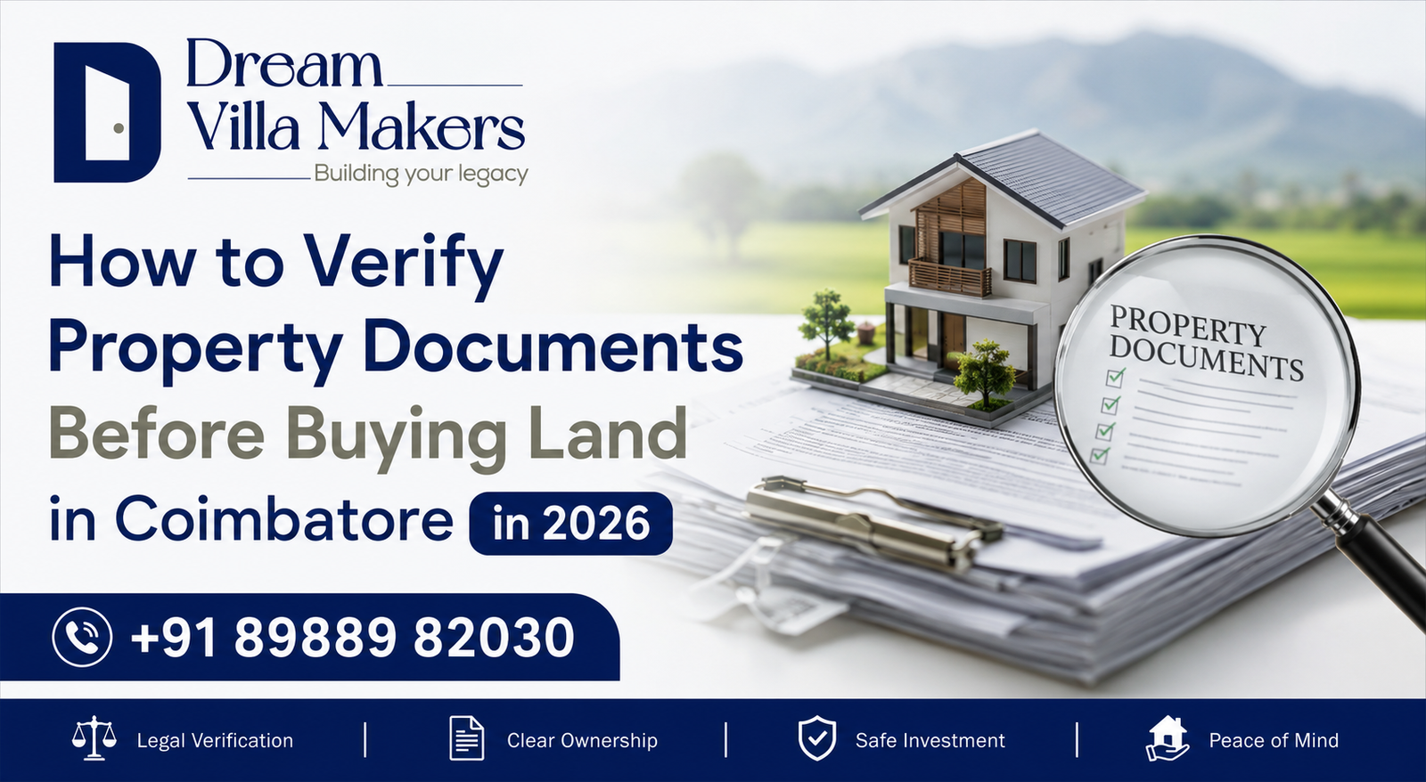 How to Verify Property Documents Before Buying Land in Coimbatore in 2026