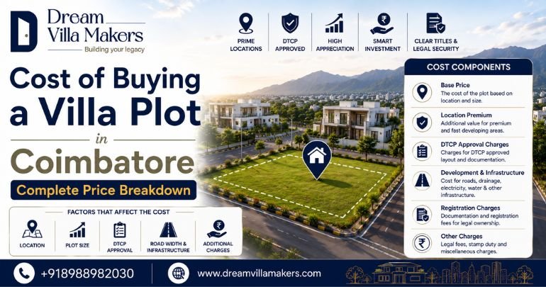 Cost of Buying a Villa Plot in Coimbatore