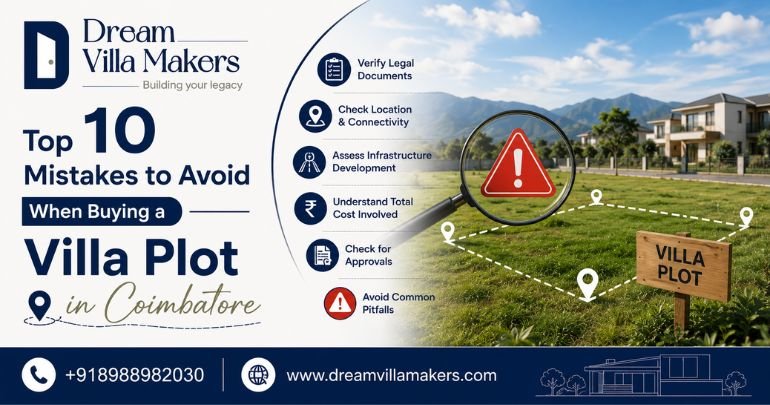 Top 10 Mistakes to Avoid When Buying a Villa Plot in Coimbatore