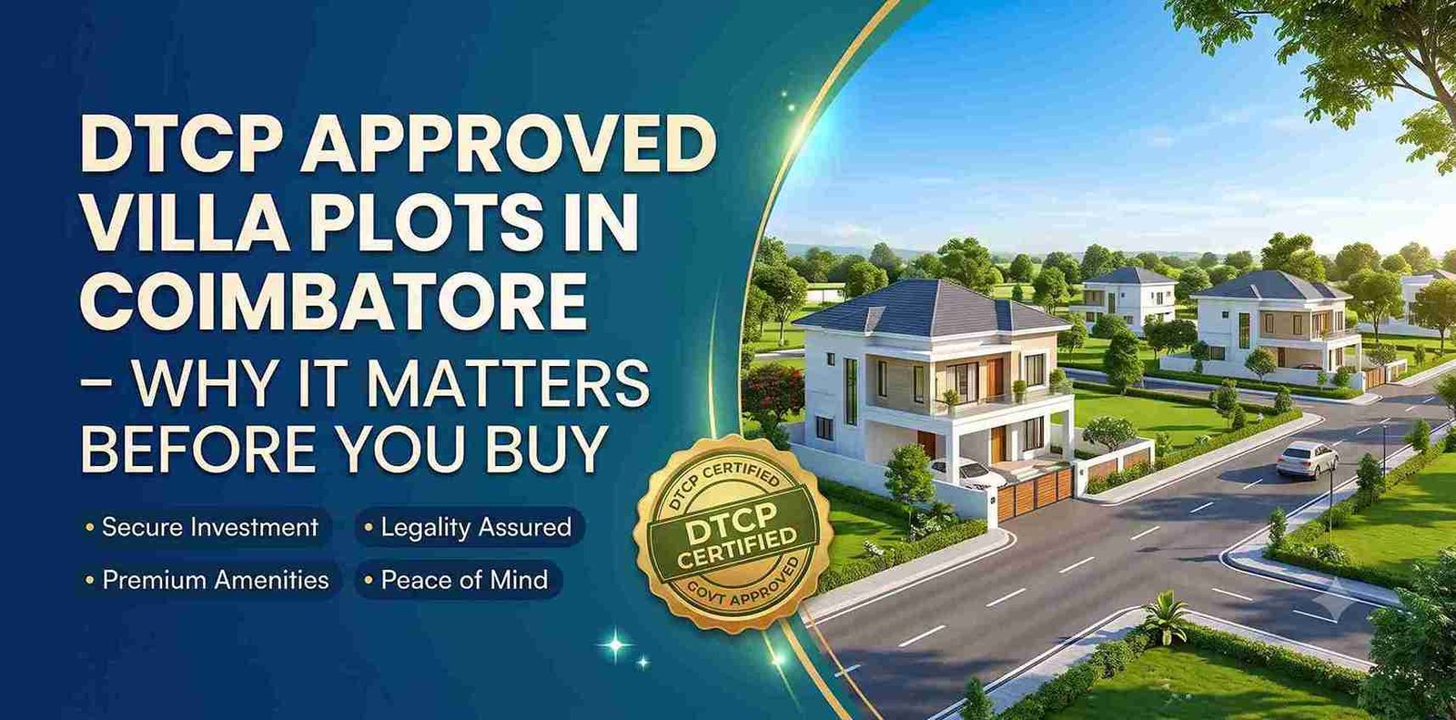 DTCP Apporved Villa Plots in Coimbatore