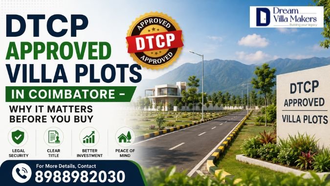 DTCP Approved Villa Plots in Coimbatore – Why It Matters Before You Buy
